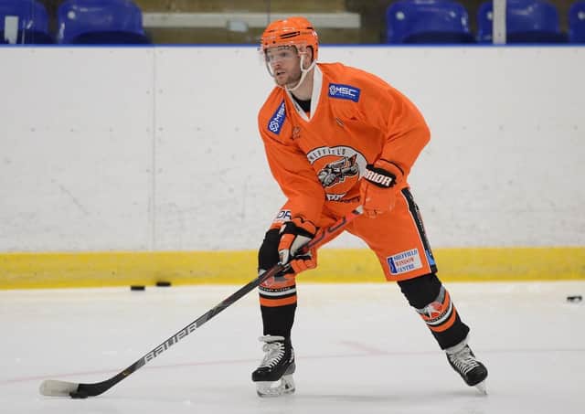 ON HOME ICE: Robert Dowd was relieved to step out on to the ice at ICe Sheffield this week. Picture: Dean Woolley.