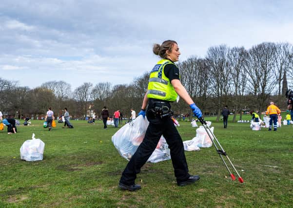 Litter left in Leeds park during the easing of the lockdown has prompted much debate.