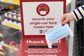 Customers will be able to recycle used disposable face masks in 150 Wilko stores across the country.