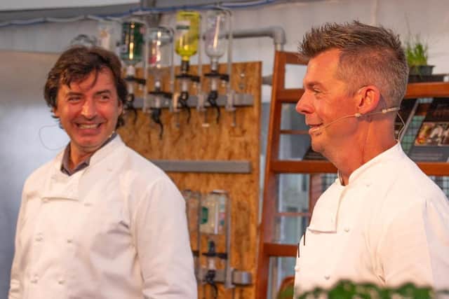 Jean Christophe Novelli and Tim have become good friends
