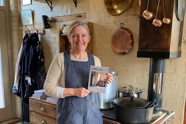 Ali Bilton at home in East Yorkshire wiht her new cookery book