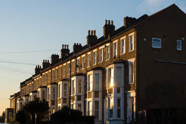 Stock photo of a row of houses. Photo: PA