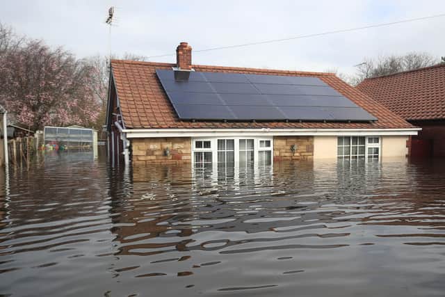 One of the properties overwhelmed by flooding in Snaith.