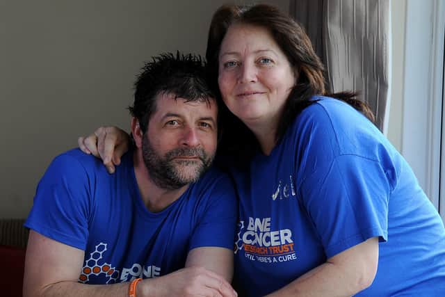 Darren and Mel Wilkinson who are organising a fund-raising and awareness event after Darren was diagnosed with a very  rare disease