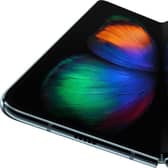 Samsung's Galaxy Fold opens lengthways to reveal an almost square display