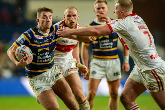 Leeds Rhinos' Jack Walker is out of their game v Toronto due to injury (PIC: BRUCE ROLLINSON)