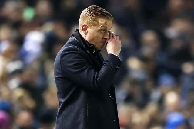 Sheffield Wednesday manager Garry Monk shows his frustration on the touchline at Hillsborough. Picture: Martin Rickett/PA