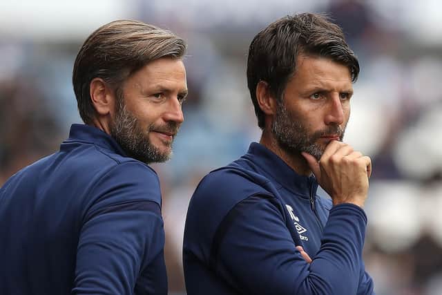 TOUGH TEST: Huddersfield Town manager Danny Cowley, right, with brother and assistant manager Nicky, left. Picture: Martin Rickett/PA