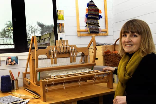 Helen at her loom