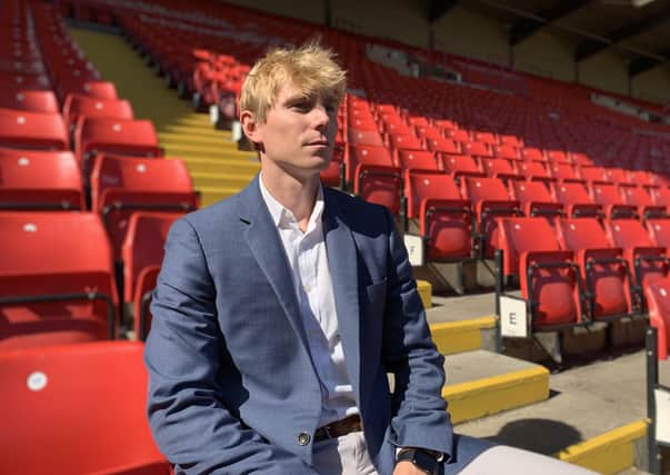 Looking ahead: Barnsley’s American-born chief executive Dane Murphy has outlined the club’s ambitions amid supporter disenchantment at the club’s absent owners. (Picture: Barnsley FC)