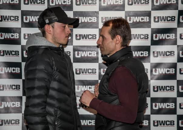 Danny Cook (right) will warm up for Cheltenham by fighting amateur rider Matt Brown tonight in aid of Racing Welfare.