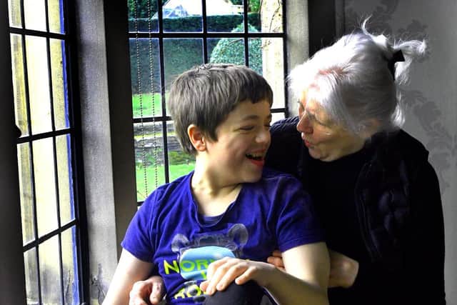 Huddersfield teenager Fraser Jeavons, pictured with his grandmother Marlene at their home. The family has issued a desperate appeal to find a kidney donor. Image: Gary Longbottom.