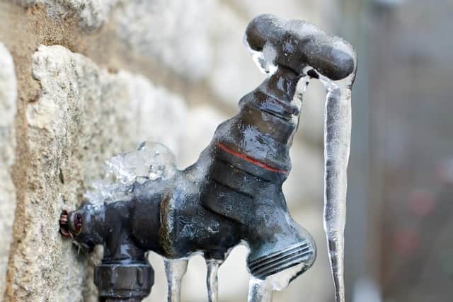 Yorkshire Water has warned that the cold temperatures could result in pipes bursting or freezing.