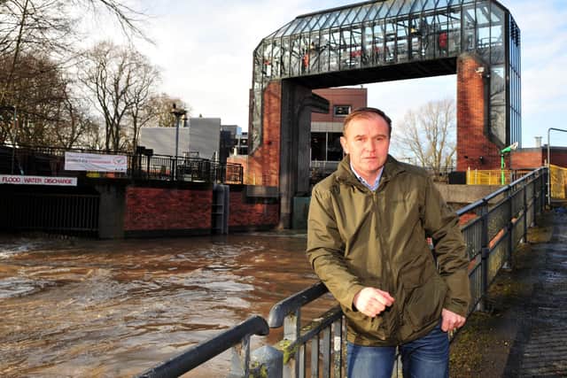 Environment Secretary George Eustice has still to stage the Yorkshire-wide flooding summit that he promised during this visit to York in February 2020.