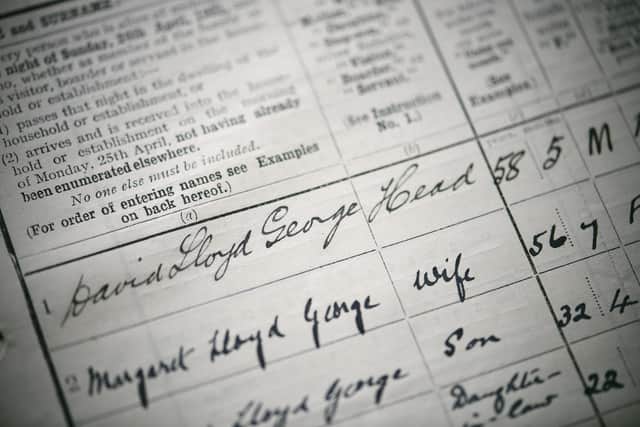 Prime Minister David Lloyd George is recorded on the 1921 census