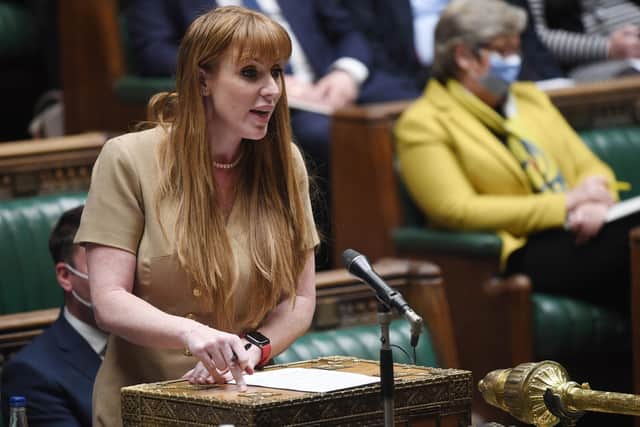 Labour deputy leader Angela Rayner, speaking at Prime Minister's Questions.