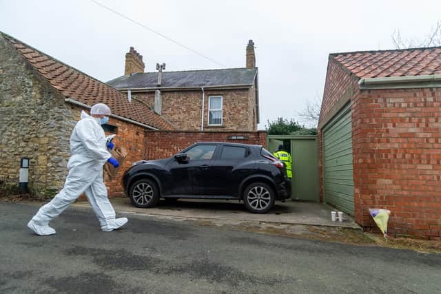 Forensic analysis is still being undertaken at the scene