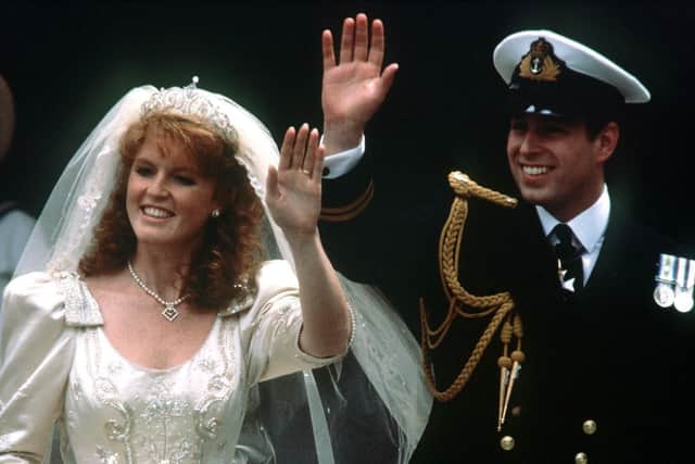 Prince Andrew became Duke of York on his wedding day in 1986.