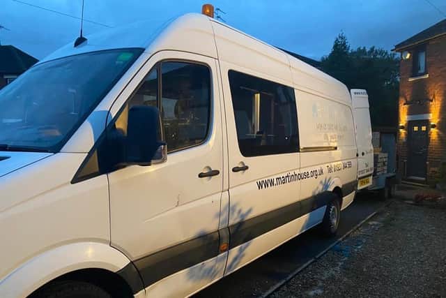 The van stolen from Martin House Children's Hospice