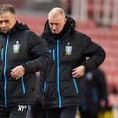 FAITHFUL SERVANT: Lee Bullen (right), during his period assisting caretaker manager Neil Thompson last winter