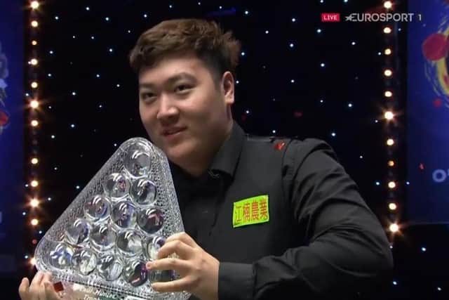 Masters champion Yan Bingtao