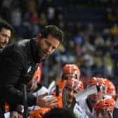Bring it back: Sheffield Steelers’ head coach Aaron Fox says his players are excited to be returning to action. Picture: Karl Denham/EIHL