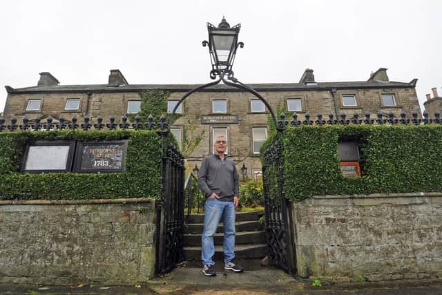 Owner Ian Hewitt at the Burgoyne Hotel in the centre of Reeth in Swaledale. The hotel has seen a growing number of bookings in the traditionally quieter months at the start of the year, prompting hopes the tourism sector will once again benefit from a boom in staycations. (Picture Tony Johnson)