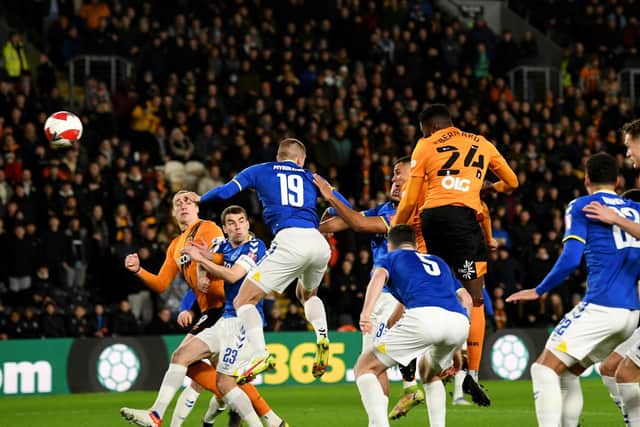 AGGRESSION: Grant McCann was delighted with how Hull City fought against higher-ranked opposition