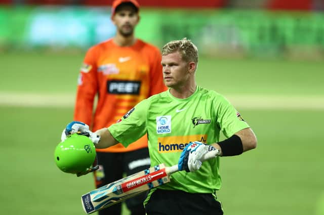 Bringing the thunder: White-ball specialist Sam Billings was playing in the Big Bash when the Ashes call came. (Picture: Getty Images)