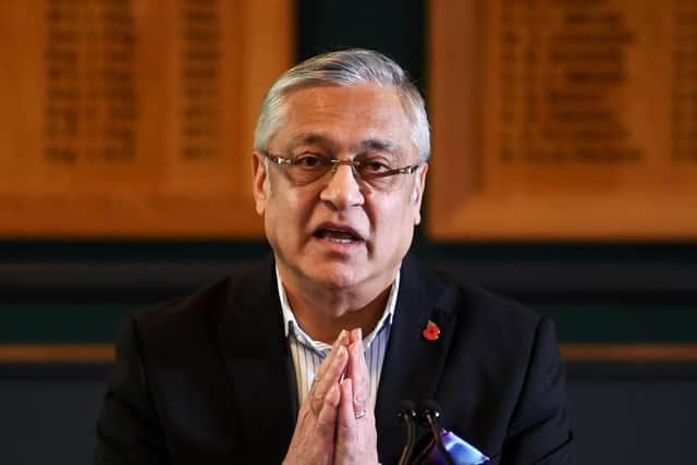 Press Conference with Lord Kamlesh Patel, the new Yorkshire County Cricket Club Chairman, Headingley, Leeds on November 8, 2021 (Picture: Simon Hulme)