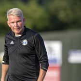 TOUGH NIGHT AHEAD: FC Halifax Town coach, Pete Wild anticipates a serious test from Grimsby Town at The Shay on Tuesday  Picture: Bruce Rollinson