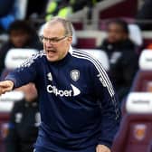 Leeds United manager Marcelo Bielsa, pictured at London Stadium. Picture: Nigel French/PA