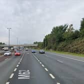The crashed on the M62 eastbound just prior to junction 29, hear Lofthouse. Picture: Google