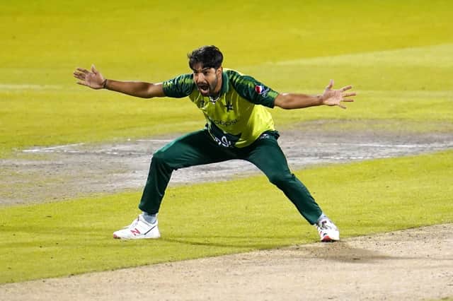 Pakistan's Haris Rauf will join Yorkshire this coming season as their overseas player. Picture: PA