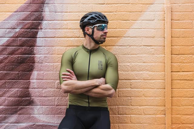 Paria olive green jersey, now £60 in the sale at www.paria.cc. Image by Sam Williams.