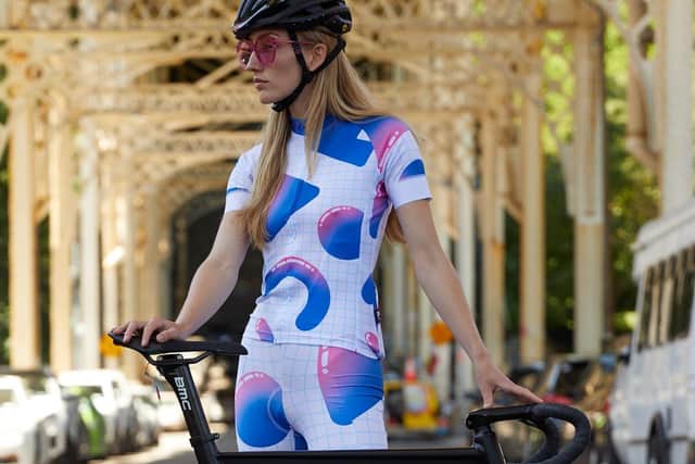 Cycling jersey, was £70, now £35, bib shorts, was £79, now £39.50, at Paria.cc. Image by Sam Williams.