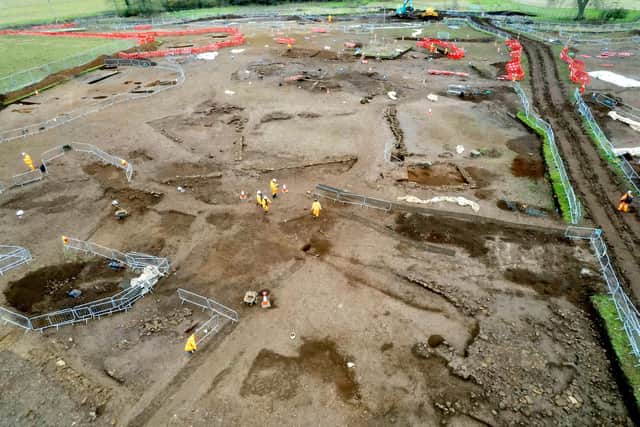 A team of 80 archaeologists have been digging at the site for the last 12 months