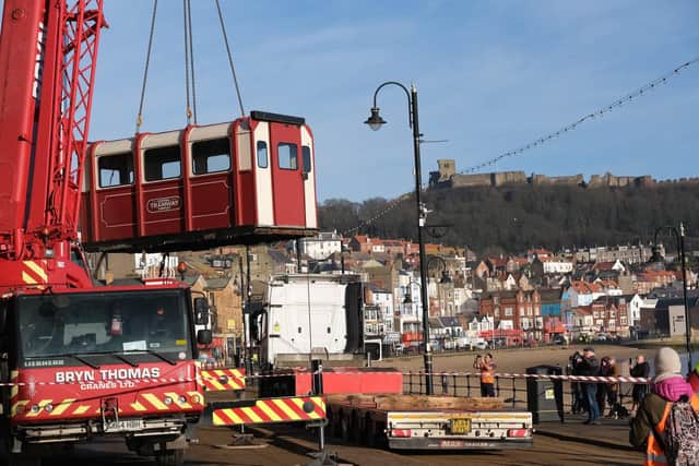 It's the first time the tramcars have ever left Scarborough