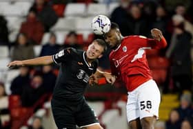 Barnsley's Obbi Oulare in a rare showing against Barnsley (Picture: PA)