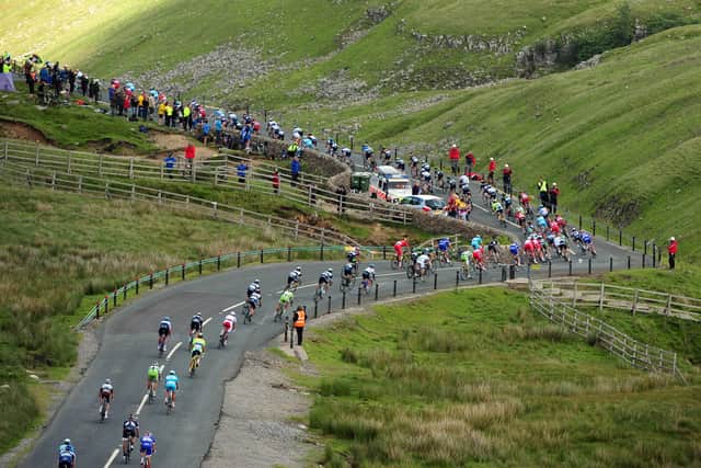 This was the 2014 Tour de France passing through Richmondshire. Photo: Tony Johnson.