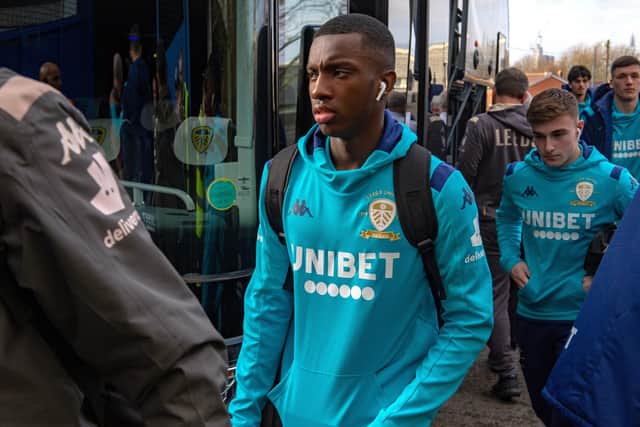 Arsenal's Eddie Nketiah spent time on loan with Leeds United.  Picture Bruce Rollinson