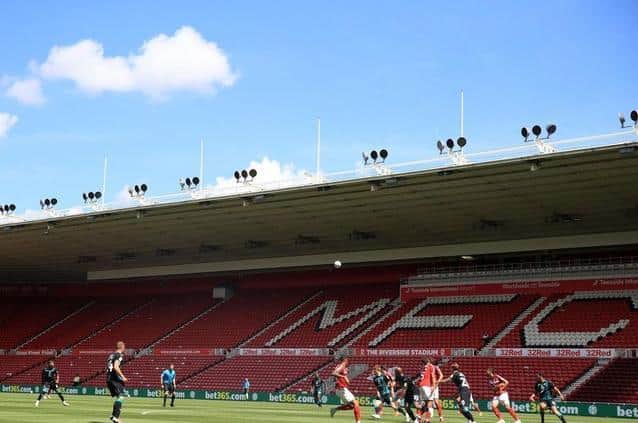 Riverside Stadium, home of Middlesbrough FC.