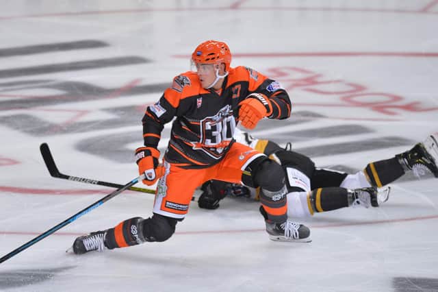 Cole Shudra, in action for Sheffield Steelers  Picture: Dean Woolley/Steelers Media