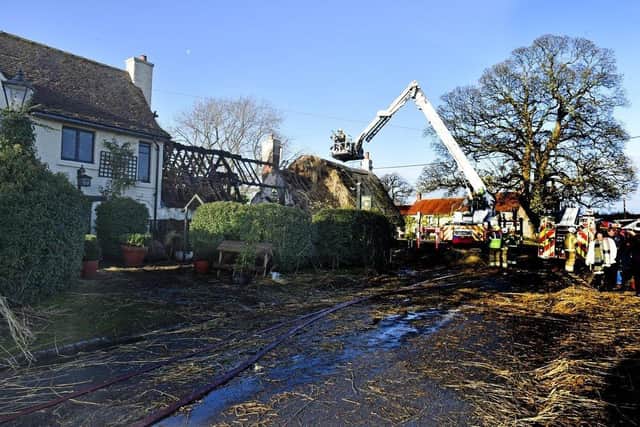 It comes less than two months after the fire destroyed much of the thatched roof at the Michelin starred pub, causing damage that Mr Pern estimates will take months to repair.