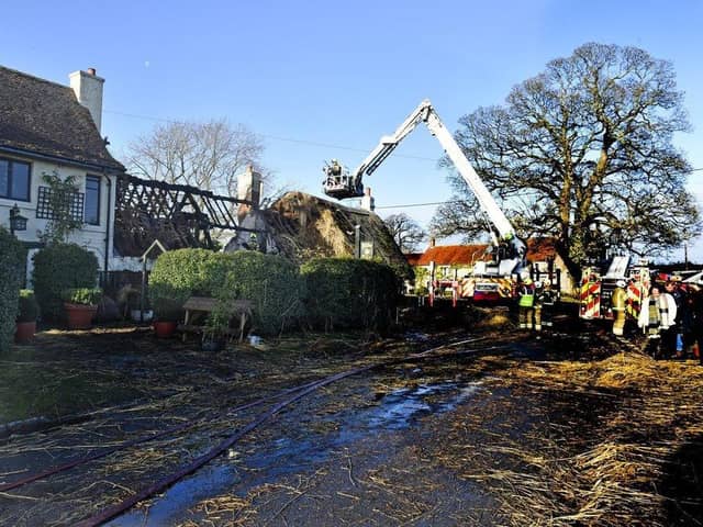 It comes less than two months after the fire destroyed much of the thatched roof at the Michelin starred pub, causing damage that Mr Pern estimates will take months to repair.