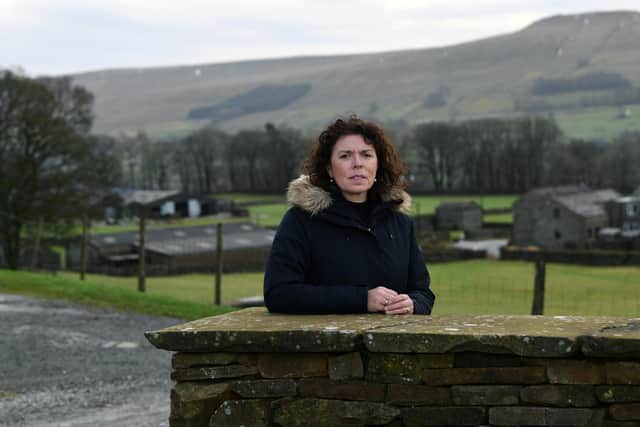 Claire Moore who had four days without power, and with her water connected to her heating supply, after after Storm Arwen hit, her home at Simonstone, near Hawes. PIC: Jonathan Gawthorpe