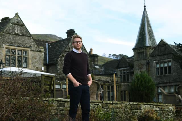 Jake Dinsdale owner of Simonstone Hall Hotel, near Hawes, which was cut off for five days, with no electricity or heating, after Storm Arwen hit. Picture : Jonathan Gawthorpe