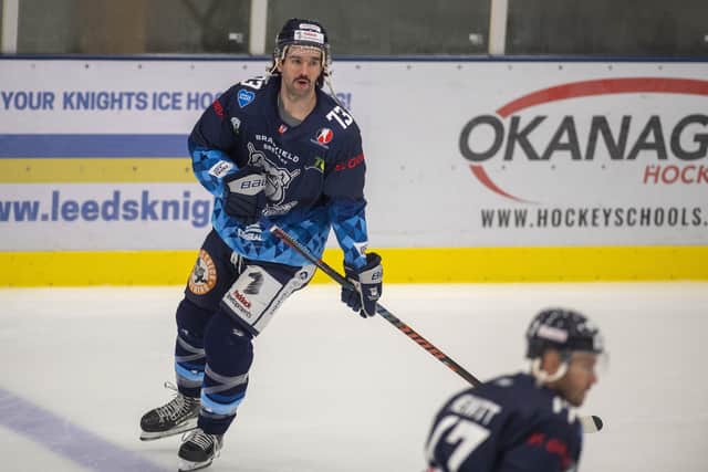 BOOST: Forward Matt Bissonnette
 could return for Sheffield Steeldogs for the first time since getting injured before Christmas. Picture: Bruce Rollinson