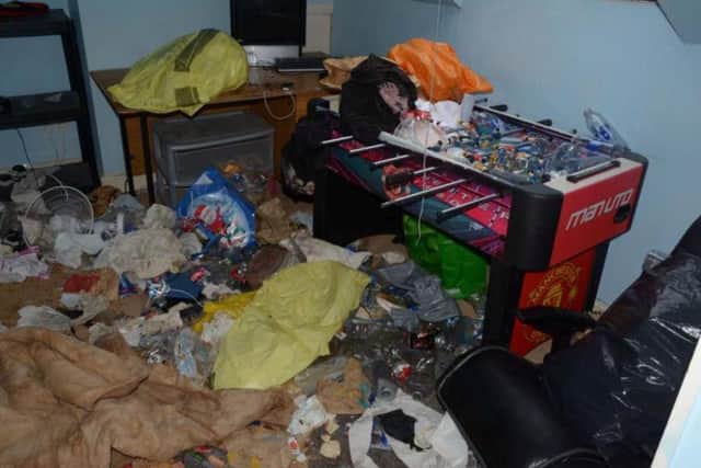 The squalid conditions where Matthew was locked for seven months