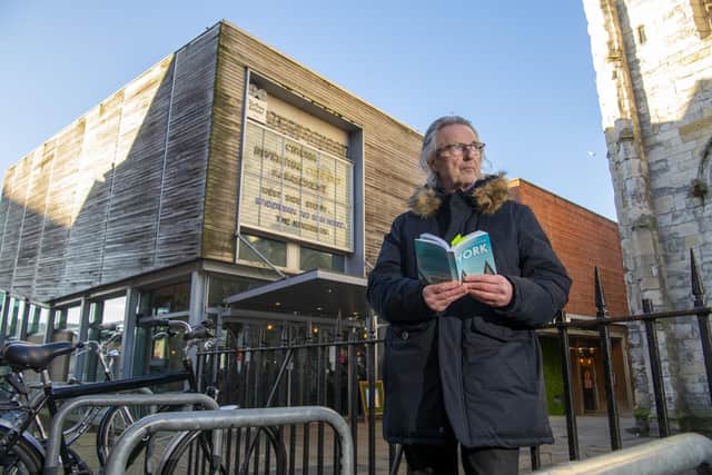 Mr Brooke Fieldhouse runs tours of the city centre where he also shows visitors the City Screen cinema, which is partially housed in the old Yorkshire Herald offices just off Coney Street, York’s main shopping thoroughfare.